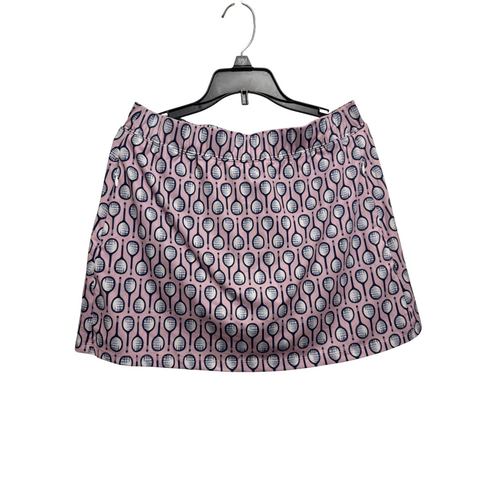 SanSoleil Tennis Skort Womens Small Pink Pickleball Print UPF 50 Athletic‎ Skirt